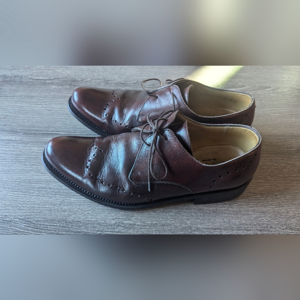 🔥Price Drop🔥Cole Haan Collection Dark Brown Leather Oxfords - Picture 2 of 14